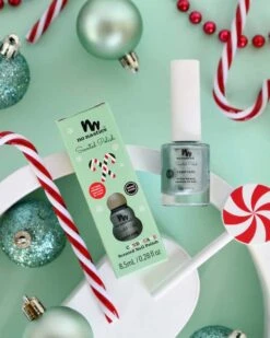 Water Based Nail Polish In Candy Cane Green