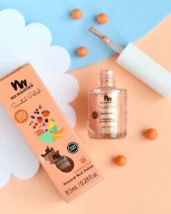 Water Based Nail Polish In Shimmery Peach -LITTLE Baby Gear little no nasties water based nail polish in shimmery peach 45781915205924