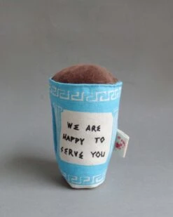 NY Greek Coffee Cup To Go Soft Toy