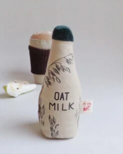 Oat Milk Bottle Soft Toy