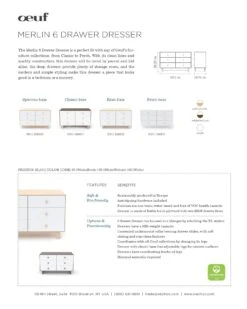 LITTLE Baby Gear -LITTLE Baby Gear little oeuf classic 6 drawer dresser in birch 28860118925354