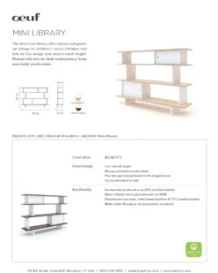 Mini Library In Walnut 7 Mini Library In Walnut -LITTLE Baby Gear little oeuf mini library in walnut 28859954855978