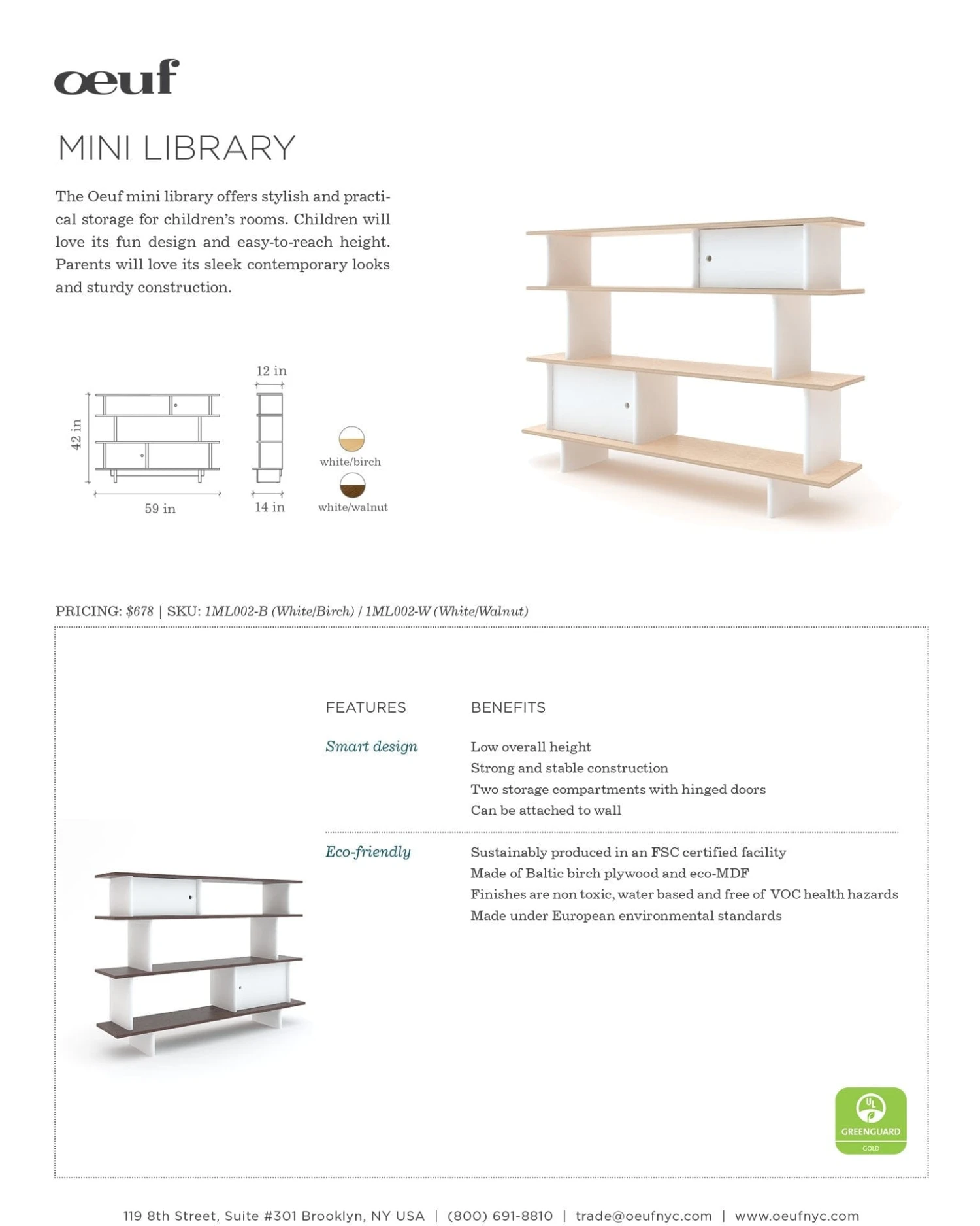 Mini Library In Walnut 5 Mini Library In Walnut - Image 3