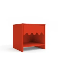 Moss Night Stand In Tomato