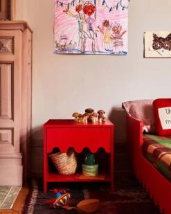 Moss Night Stand In Tomato -LITTLE Baby Gear little oeuf moss night stand in tomato 48519269974308