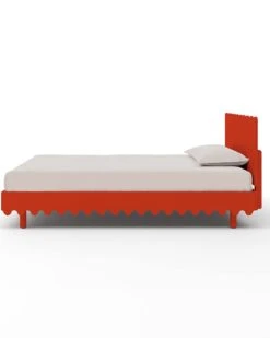 Moss Twin Bed In Tomato -LITTLE Baby Gear little oeuf moss twin bed in tomato 48519033749796