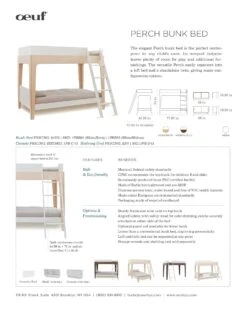 Perch Bunk Bed In Birch -LITTLE Baby Gear little oeuf perch bunk bed in birch 28859647197226