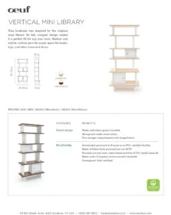 Vertical Mini Library In Birch -LITTLE Baby Gear little oeuf vertical mini library in birch 28878050951210