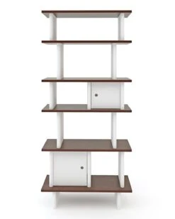 Vertical Mini Library In Walnut