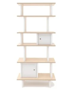 Vertical Mini Library In Birch