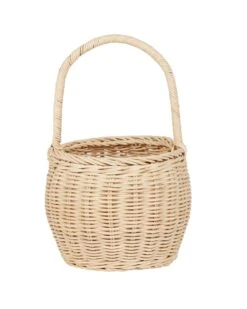 Big Berry Basket In Straw