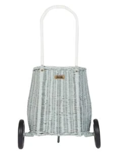 Luggy Basket In Vintage Blue -LITTLE Baby Gear little olli ella luggy basket in vintage blue 29192585871402