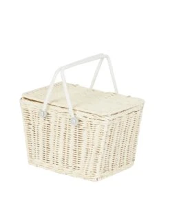 Piki Basket In Chalk -LITTLE Baby Gear little olli ella piki basket in chalk 29192584986666