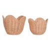 Rattan Lily Basket Set In Seashell Pink -LITTLE Baby Gear little olli ella rattan lily basket set in seashell pink 46641306665252