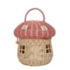 Rattan Mushroom Basket In Musk -LITTLE Baby Gear little olli ella rattan mushroom basket in musk 44537877823780