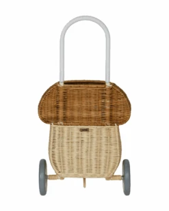 Rattan Mushroom Luggy In Natural -LITTLE Baby Gear little olli ella rattan mushroom luggy in natural 41032810135844