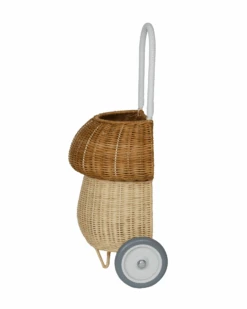 Rattan Mushroom Luggy In Natural -LITTLE Baby Gear little olli ella rattan mushroom luggy in natural 41032810463524