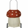Rattan Mushroom Luggy In Red