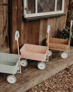 Rattan Wonder Wagon In Vintage Blue -LITTLE Baby Gear little olli ella rattan wonder wagon in vintage blue 28713861316650