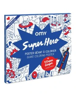 Super Hero Giant Poster + Pencil