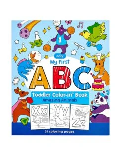 Ooly Abc: Amazing Animals Toddler Color-in' Book
