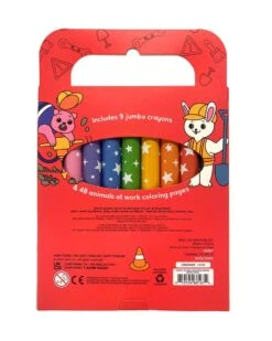 Ooly Carry Along! Coloring Book + Crayon Set Work Zone -LITTLE Baby Gear little ooly carry along coloring book crayon set work zone 49170447171876