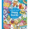 Ooly Color-in' Book Coloring Book Happy Snacks -LITTLE Baby Gear little ooly color in book coloring book happy snacks 49170474533156
