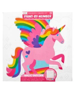 Ooly Colorific Canvas Paint By Number Kit - Magic Unicorn