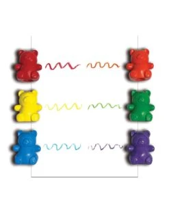 Ooly Cuddly Cubs Bear Finger Crayons - Set Of 6 -LITTLE Baby Gear little ooly cuddly cubs bear finger crayons set of 6 42526169366820