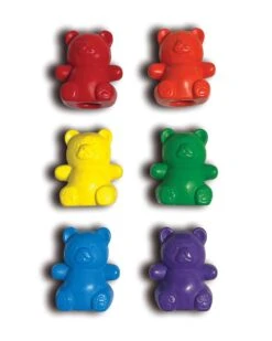 Ooly Cuddly Cubs Bear Finger Crayons - Set Of 6 -LITTLE Baby Gear little ooly cuddly cubs bear finger crayons set of 6 42526170579236