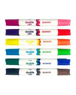 Ooly Double Up! Double-ended Markers Set Of 6 -LITTLE Baby Gear little ooly double up double ended markers set of 6 49271301472548