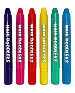 Ooly Hair Doodlers Hair Crayons Set Of 6 -LITTLE Baby Gear little ooly hair doodlers hair crayons set of 6 49430038511908