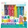 Ooly Hair Doodlers Hair Crayons Set Of 6 -LITTLE Baby Gear little ooly hair doodlers hair crayons set of 6 49430038708516