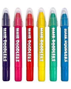 Ooly Hair Doodlers Hair Crayons Set Of 6 -LITTLE Baby Gear little ooly hair doodlers hair crayons set of 6 49430039560484