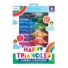 Ooly Happy Triangles Jumbo Crayons - Set Of 12 -LITTLE Baby Gear little ooly happy triangles jumbo crayons set of 12 42526198366500