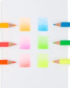 Ooly Jumbo Brights Neon Colored Pencils -LITTLE Baby Gear little ooly jumbo brights neon colored pencils 29009094148138