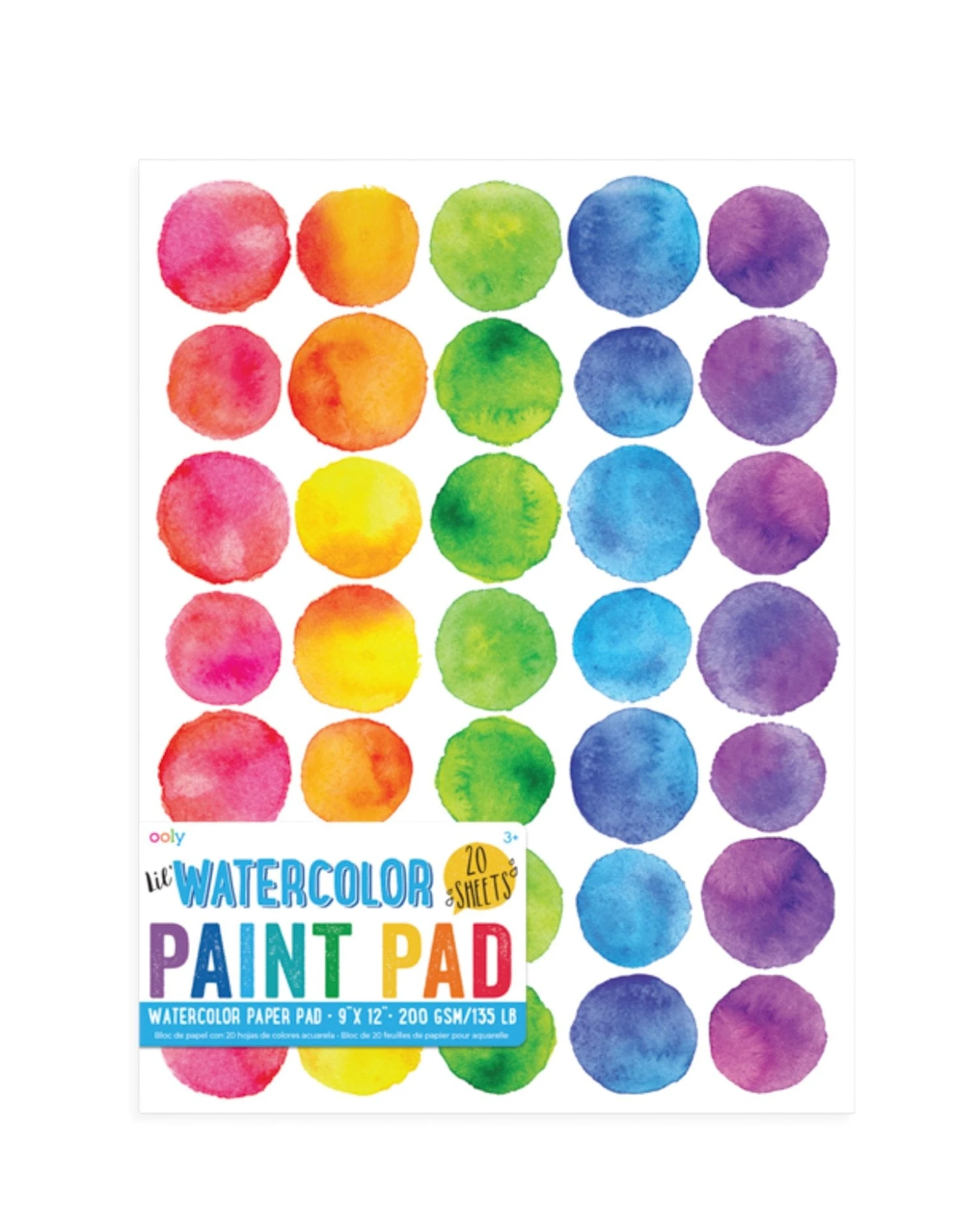 Ooly Lil' Watercolor Paint Pad 3 Ooly Lil' Watercolor Paint Pad
