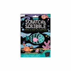 Ooly Mini Scratch & Scribble Art Kit: Friendly Fish - 7 Piece Set