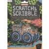 Ooly Mini Scratch & Scribble Art Kit: Monster Trucks -LITTLE Baby Gear little ooly mini scratch scribble art kit monster trucks 42525369205028
