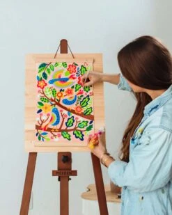 Ooly Paintology Paint By Number Canvas Kit Blue Birds -LITTLE Baby Gear little ooly paintology paint by number canvas kit blue birds 49170550620452