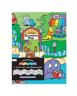 Ooly Picturesque Panorama Coloring Book - Seaside Animal Town