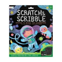 Ooly Scratch & Scribble Art Kit: Space Explorers - 10 Piece Set