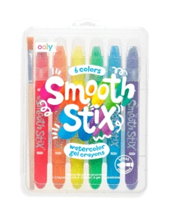 Ooly Smooth Stix Watercolor Gel Crayons 7 Piece Set