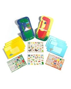 Ooly Tiny Tadas Notecard & Sticker Kit - Dinos And Dragons -LITTLE Baby Gear little ooly tiny tadas notecard sticker kit dinos and dragons 42526515364132