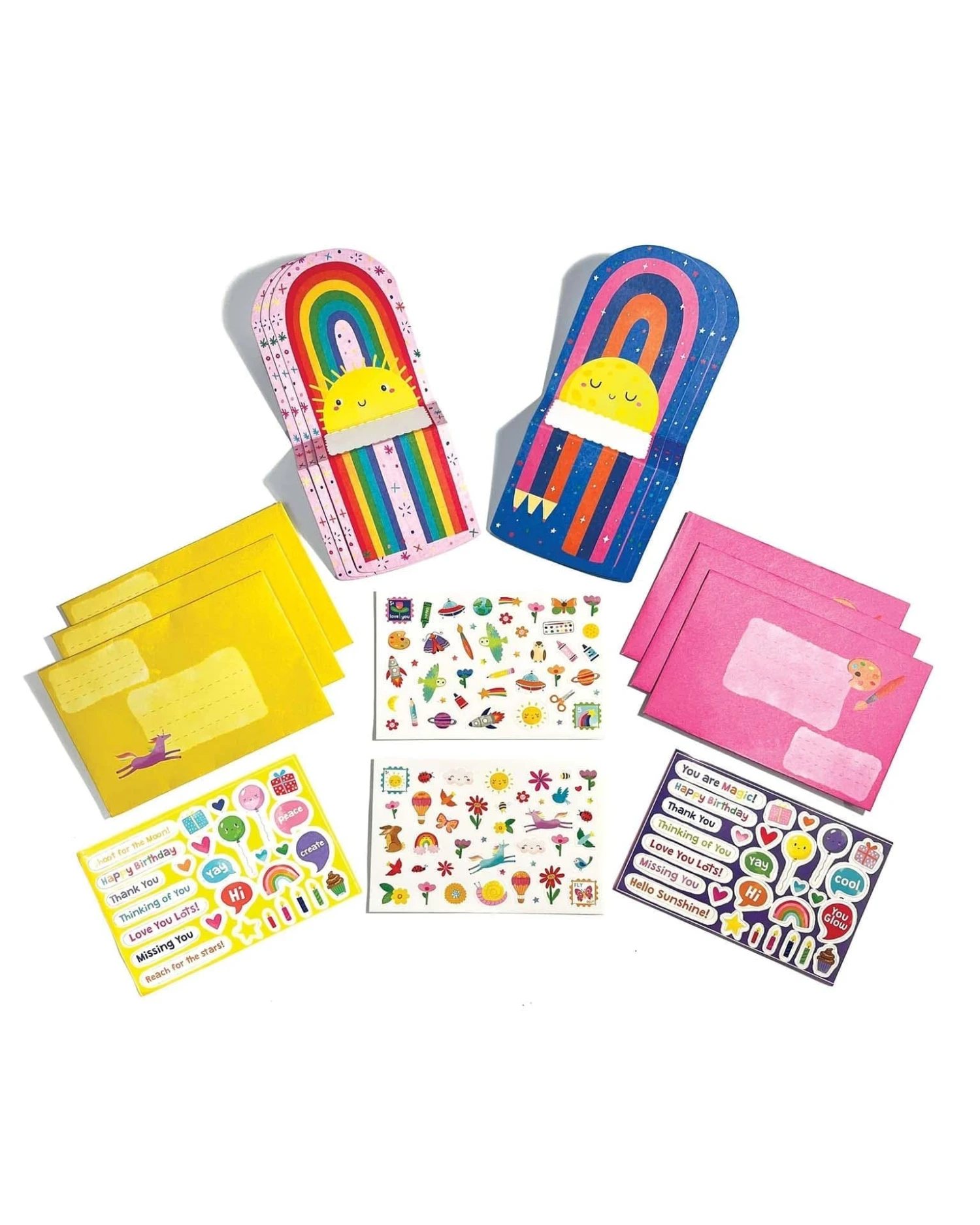 Ooly Tiny Tadas Notecard & Sticker Kit - Hello Rainbows 6 Ooly Tiny Tadas Notecard & Sticker Kit - Hello Rainbows - Image 4