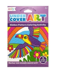 Ooly Undercover Art Hidden Pattern Coloring Activity Art Cards Rainforest Fun