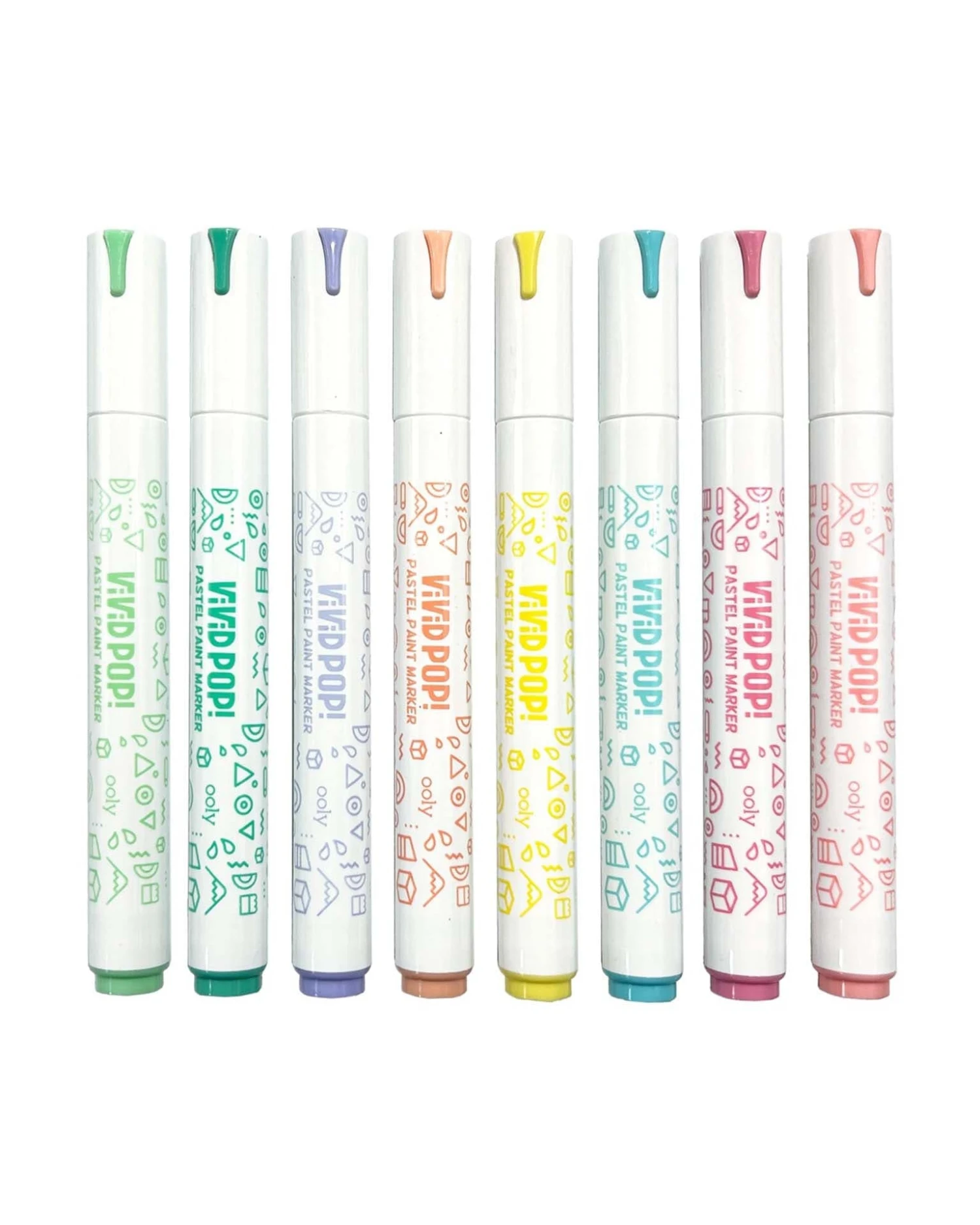Ooly Vivid Pop! Water-based Paint Markers Pastel Set Of 8 4 Ooly Vivid Pop! Water-based Paint Markers Pastel Set Of 8 - Image 2