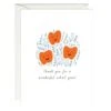 Apple Trio Teacher Appreicate Card Set Of 6