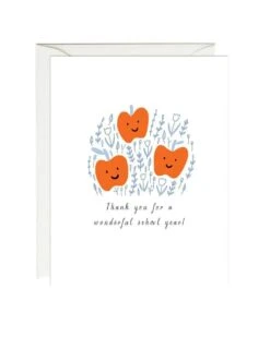 Apple Trio Teacher Appreicate Card Set Of 6