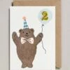 Bear Turns 2 Confetti Card -LITTLE Baby Gear little petra boase bear turns 2 confetti card 45852288844068
